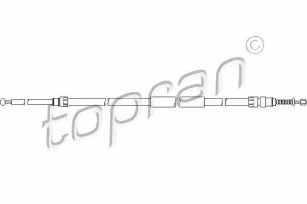 Topran 501 725 Parking brake cable, right 501725