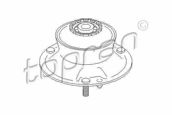 Topran 501 756 Strut bearing with bearing kit 501756
