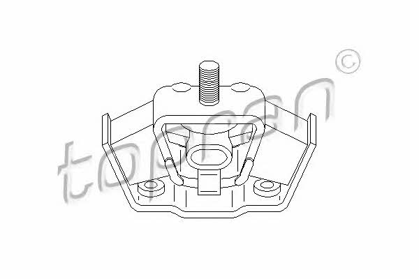 400040 Topran Gearbox mount rear