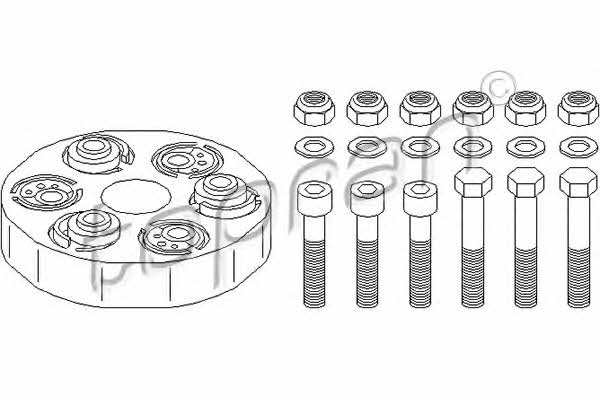 400237 Topran Elastic coupling of propeller shaft