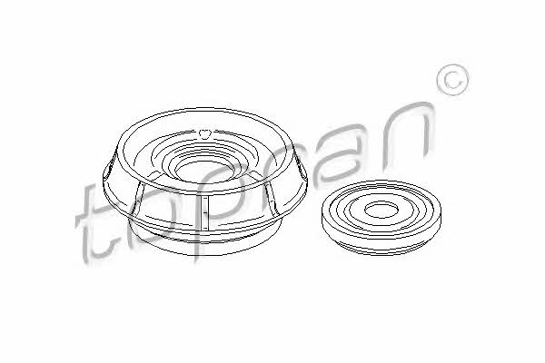 Topran 700 350 Strut bearing with bearing kit 700350