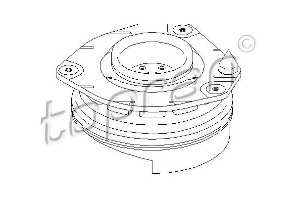 700364 Topran Strut bearing with bearing kit