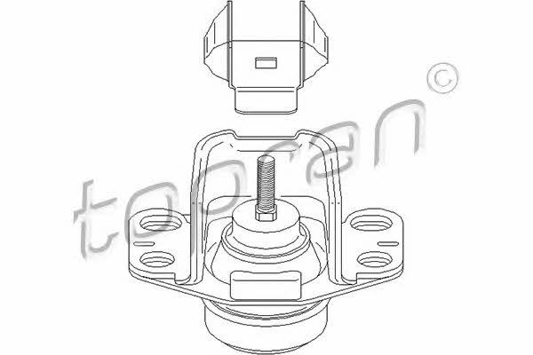 Topran 700 530 Engine mount right 700530