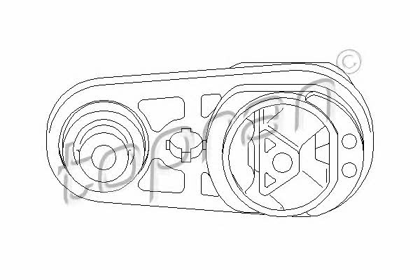 Topran 700 534 Gearbox mount rear 700534