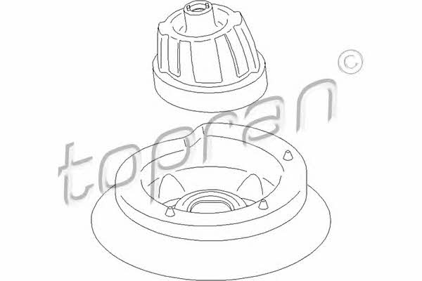 Topran 401 619 Strut bearing with bearing kit 401619