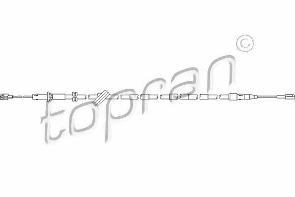 Topran 401 652 Parking brake cable left 401652