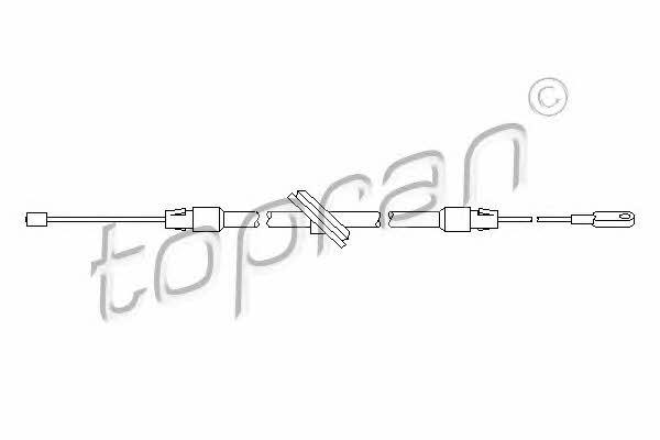 Topran 401 659 Cable Pull, parking brake 401659