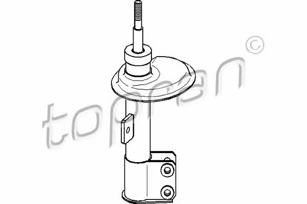 Topran 720 825 Front right gas oil shock absorber 720825