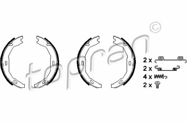 401906 Topran Handbrake shoes