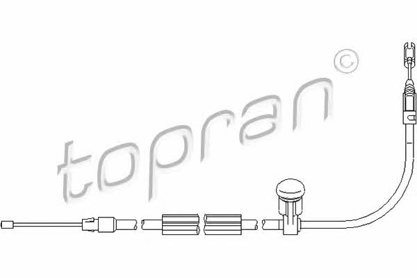 Topran 401 909 Cable Pull, parking brake 401909