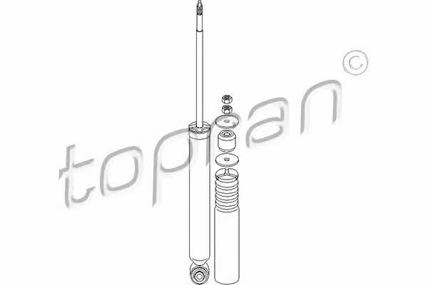 Topran 401 973 Rear oil and gas suspension shock absorber 401973