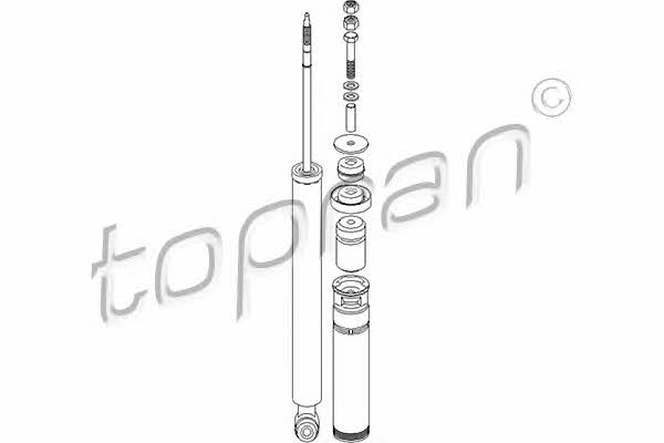 Topran 401 983 Front oil and gas suspension shock absorber 401983