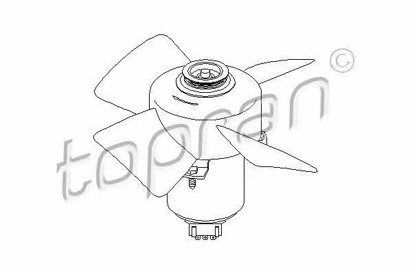 Topran 107 708 Hub, engine cooling fan wheel 107708