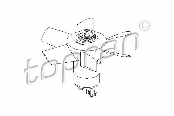 Topran 107 721 Hub, engine cooling fan wheel 107721