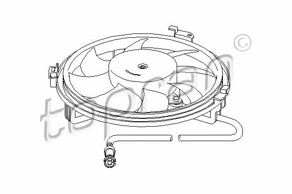 Topran 107 722 Fan, radiator 107722