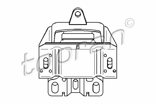 Topran 107 970 Gearbox mount left 107970