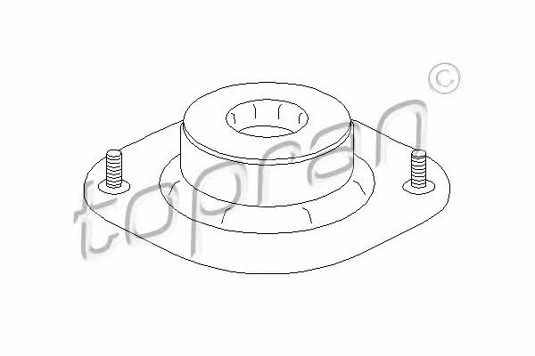 Topran 102 609 Strut bearing with bearing kit 102609