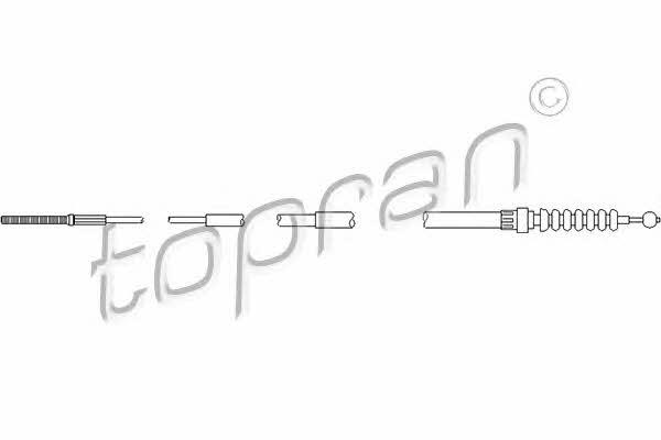 Topran 102 834 Cable Pull, parking brake 102834