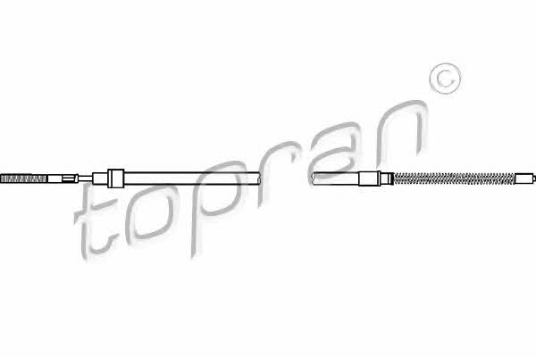 Topran 108 603 Cable Pull, parking brake 108603