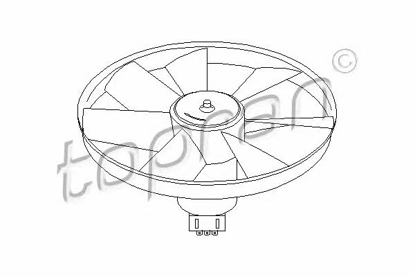 Topran 103 135 Hub, engine cooling fan wheel 103135