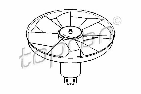 Topran 103 137 Hub, engine cooling fan wheel 103137