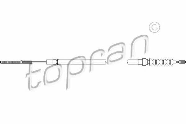 Topran 103 521 Cable Pull, parking brake 103521