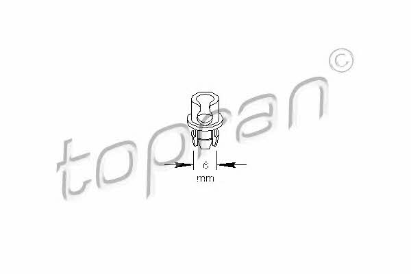 Topran 109 034 Retaining Clip, boot / cargo area panelling 109034