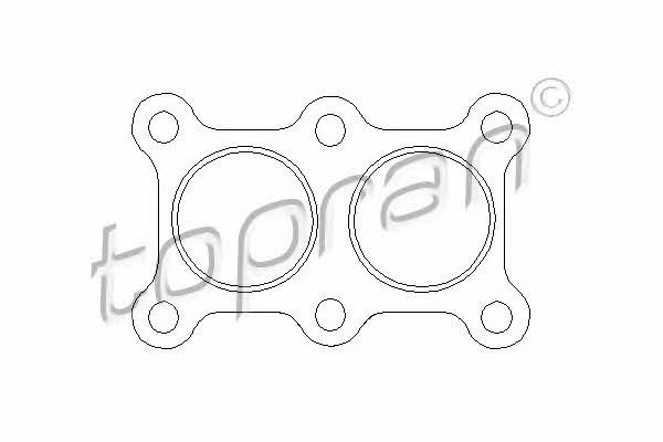 Exhaust pipe gasket Topran 103 836