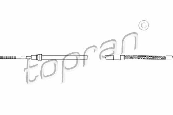 Topran 104 022 Cable Pull, parking brake 104022