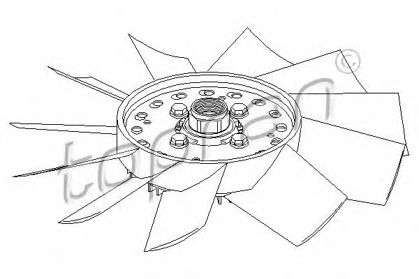 Topran 109 604 Viscous coupling assembly 109604