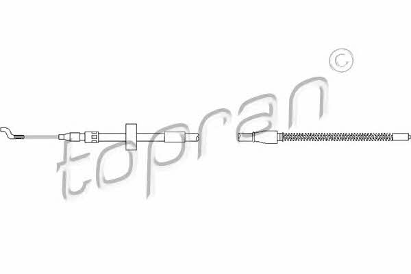 Topran 104 084 Cable Pull, parking brake 104084