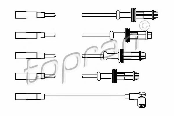 Topran 721 501 Ignition cable kit 721501
