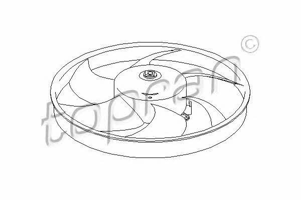 Topran 721 519 Hub, engine cooling fan wheel 721519