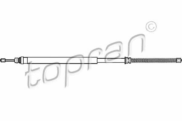 Topran 721 630 Parking brake cable, right 721630