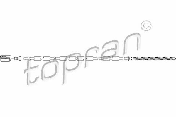 Topran 721 640 Parking brake cable, right 721640