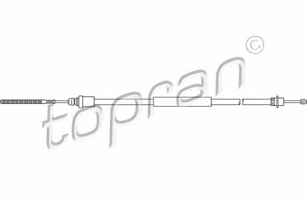 Topran 721 646 Parking brake cable left 721646