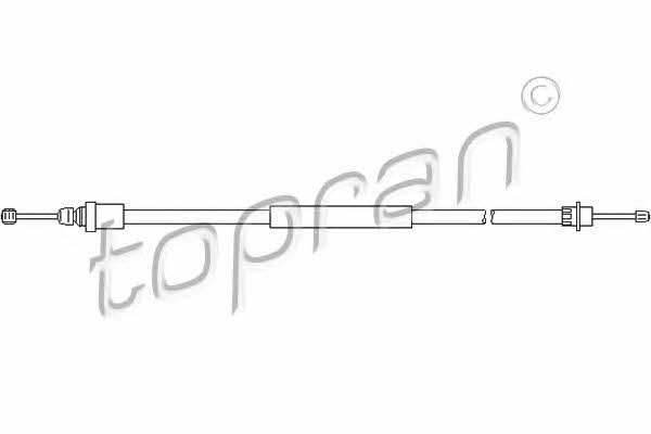 Topran 721 656 Parking brake cable, right 721656