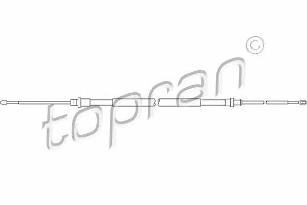 Topran 721 661 Cable Pull, parking brake 721661