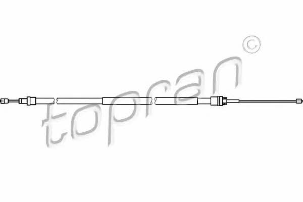 Topran 721 667 Parking brake cable, right 721667