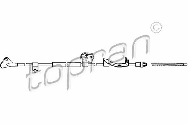 Topran 721 668 Parking brake cable, right 721668