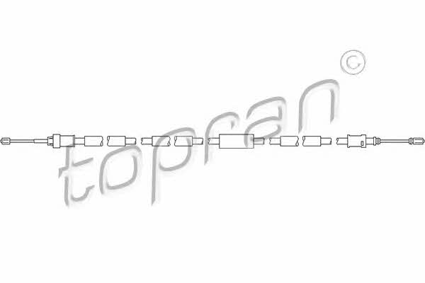 Topran 722 071 Parking brake cable left 722071