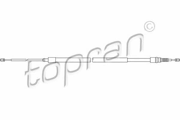 Topran 722 075 Cable Pull, parking brake 722075