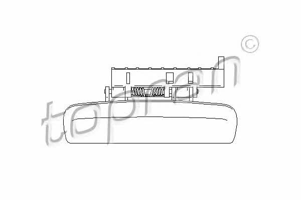 Door handle Citroen: 722649 Topran Handle-assist