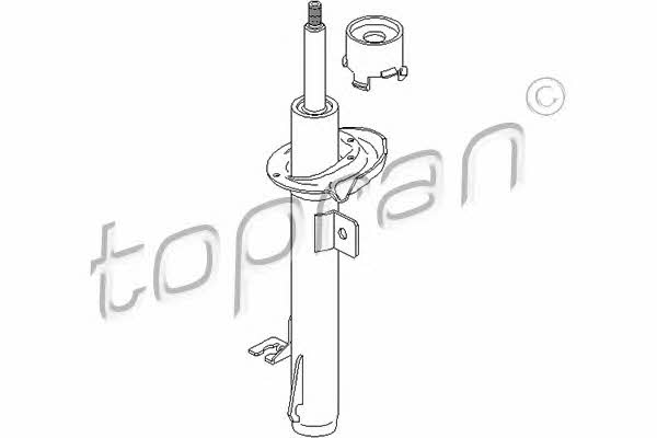 Topran 302 460 Front right gas oil shock absorber 302460