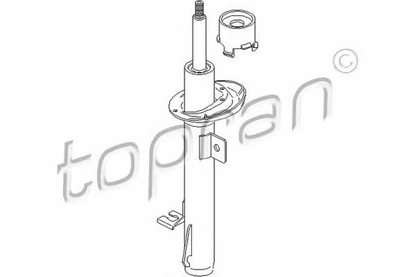 Topran 302 462 Front right gas oil shock absorber 302462