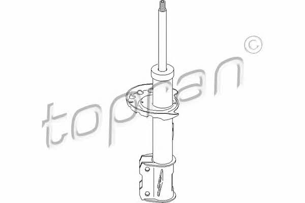 Topran 206 867 Front right gas oil shock absorber 206867