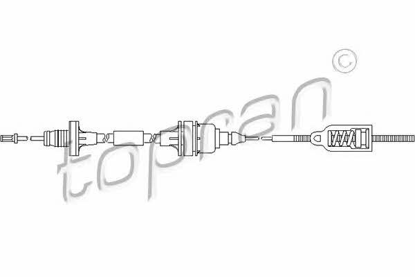 Topran 206 560 Clutch cable 206560