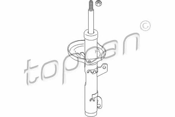 Topran 112 039 Front oil and gas suspension shock absorber 112039