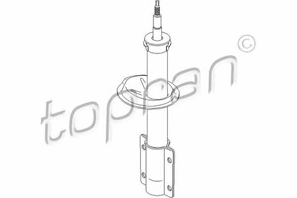 Topran 720 836 Front oil shock absorber 720836