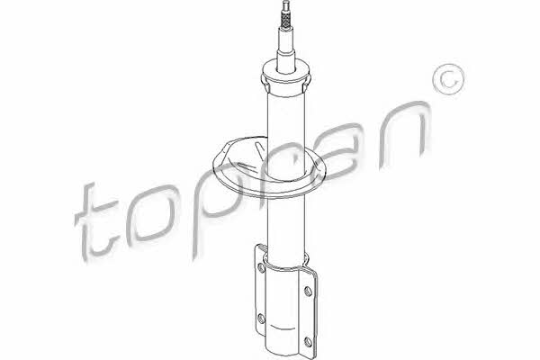 Topran 720 837 Front oil shock absorber 720837